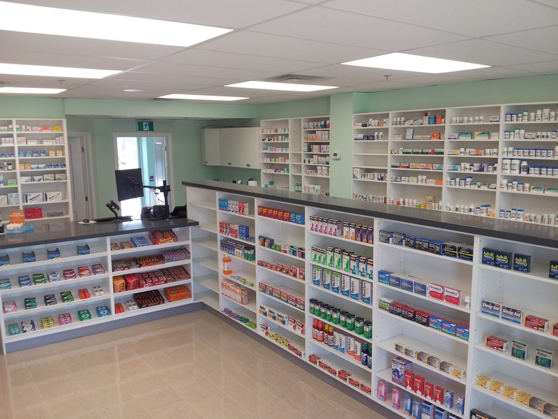Manefa commercial construction project photo showing office, retail, exterior, buildout, or site preparation work: Pharmacy Retail Buildout