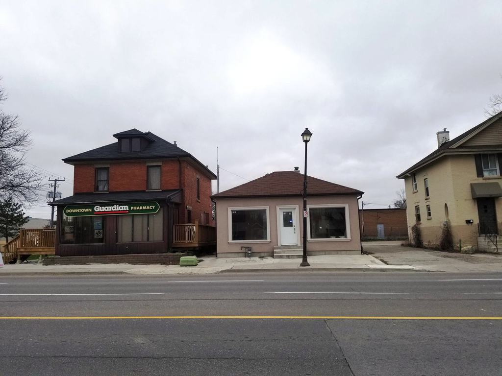 Manefa commercial exterior renovation project before storefront completion