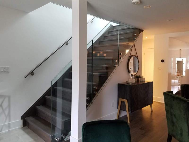 Manefa residential renovation project photo showing updated interior finishes and workmanship: Staircase Renovation