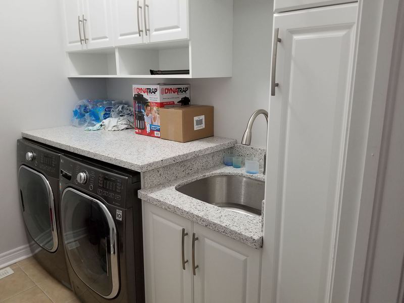 Manefa residential renovation project photo showing updated interior finishes and workmanship: Laundry Room Renovation